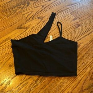 Bo Bel Woman’s Black Asymmetrical Crop Top Size S